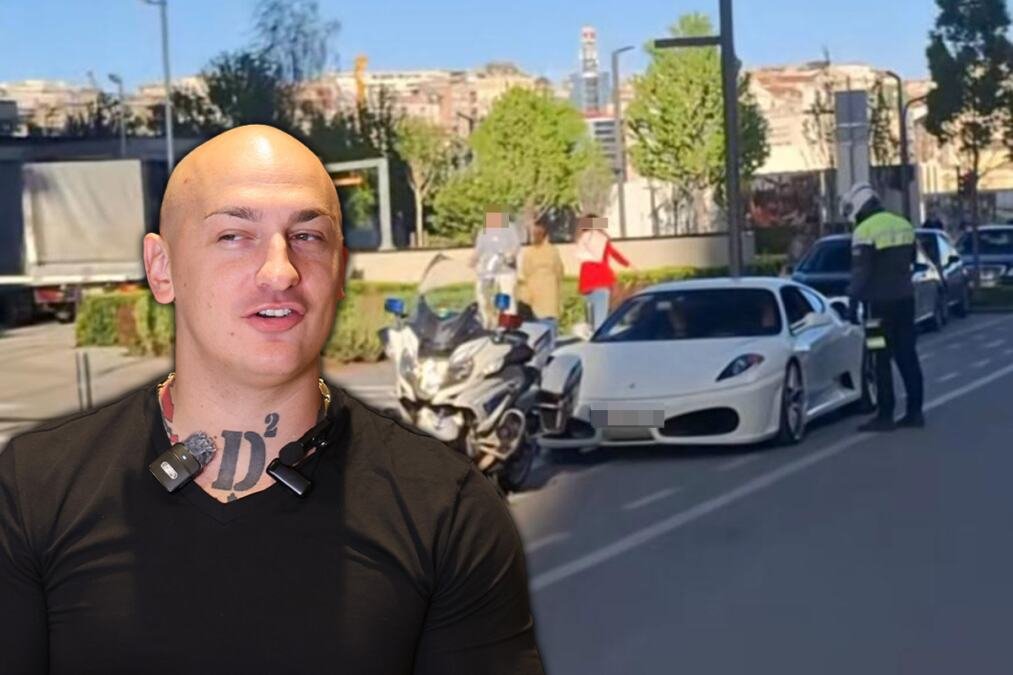 DESINGERICA U BEOGRADU NA VODI UMESTO KAFE POPIO KAZNU: Repera zaustavila policija, a onda... (FOTO+VIDEO)