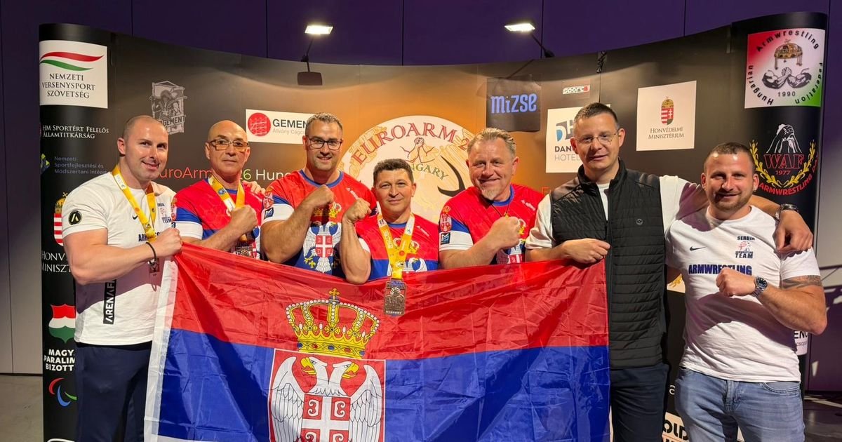 Srbija osvojila tri medalje na Evropskom prvenstvu u obaranju ruku