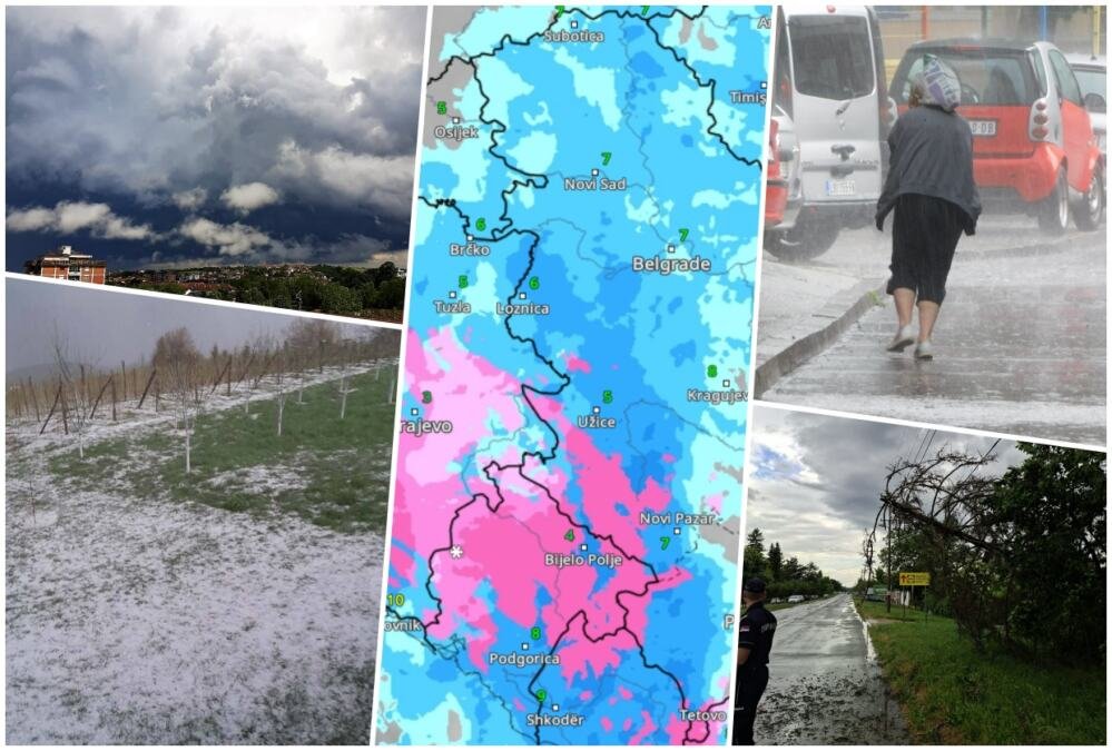 POGLEDAJTE KAKO ĆE SE DANAS NEVREME KRETATI SRBIJOM PO SATIMA: Evo gde i kad će biti najjači udar, RHMZ objavio najnovije upozorenje, stižu nepogode