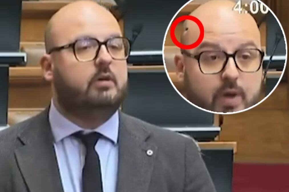 HIT SCENA IZ SKUPŠTINE! Muva sletela na glavu Ponoševom poslaniku dok je vređao SNS, Brnabićka odmah reagovala: SVE JE JASNO ŠTA MISLI O TEBI! (VIDEO)