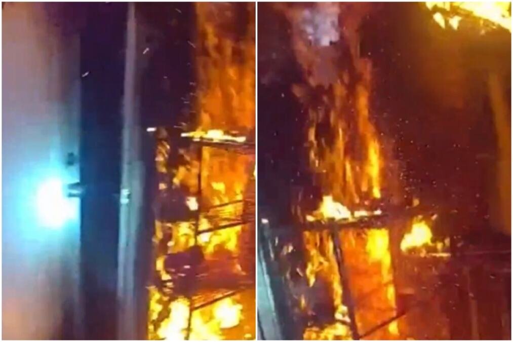 KAMERA NA UNIFORMI SNIMILA SVE: Usred vatrene stihije, policajac uleteo u stan i spasao majku sa dvoje dece (VIDEO)