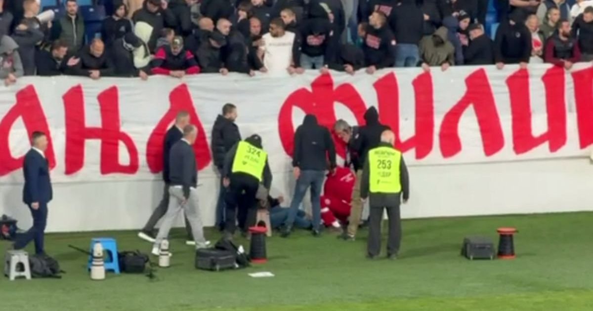 Drama na finalu Kupa! Navijaču Zvezde pozlilo, lekari mu ukazuju pomoć