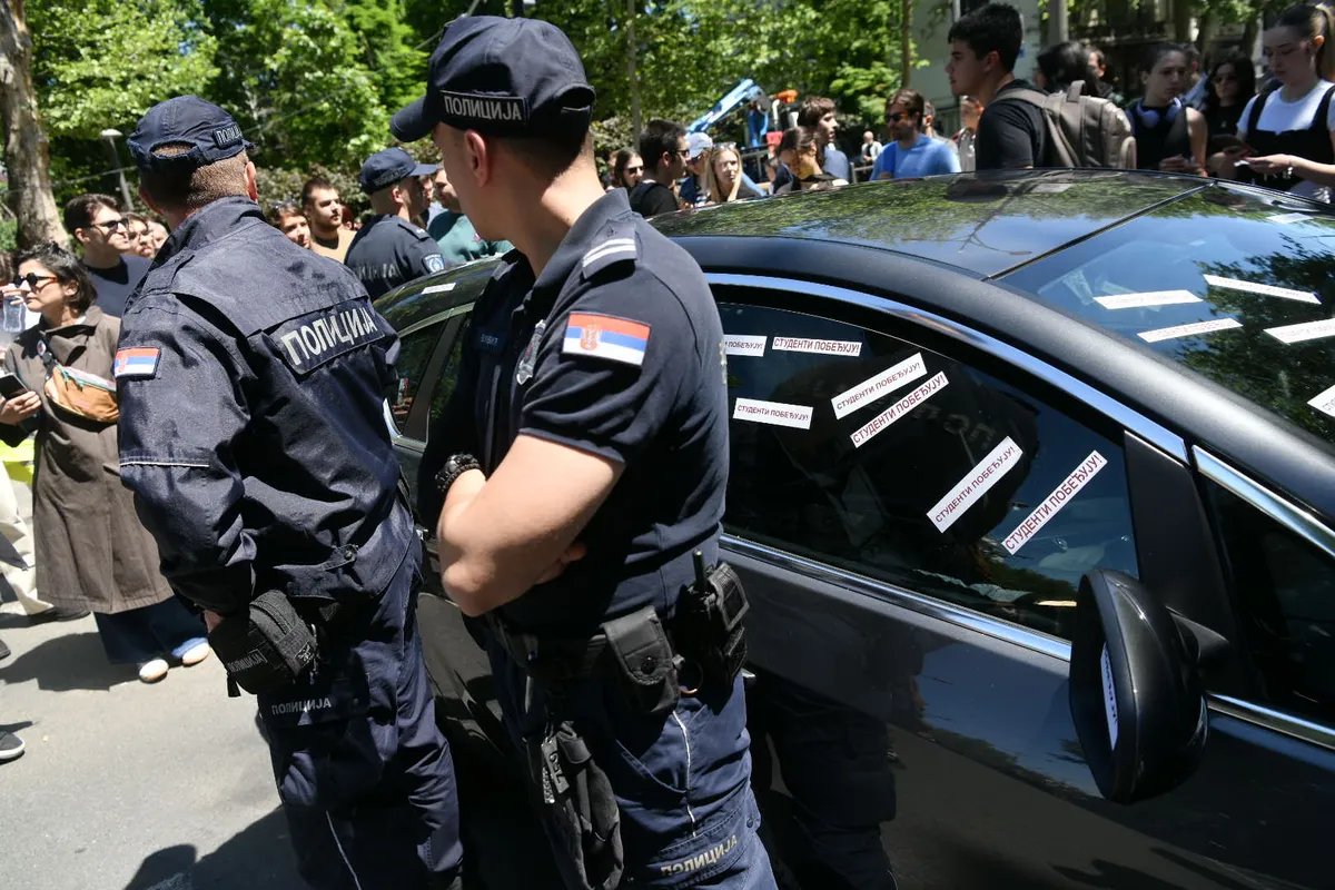 Priveden napadač ispred Pravnog fakulteta