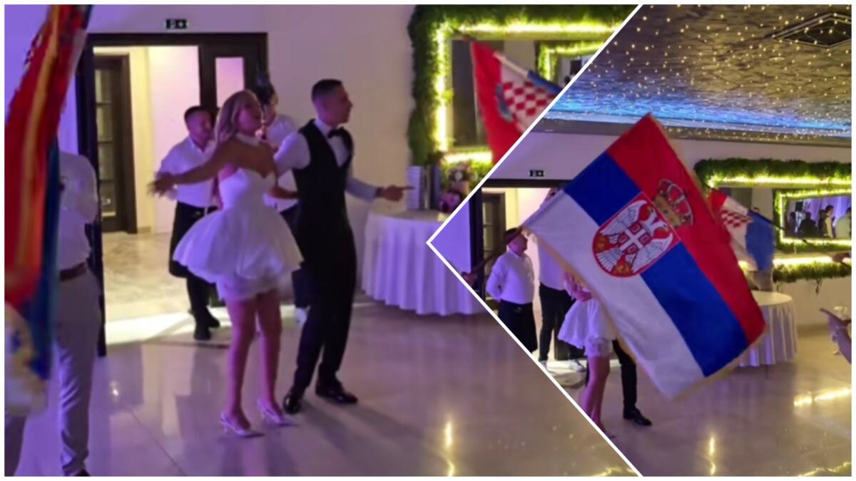 Ivana je Srpkinja, Josip Hrvat, a na njihovoj svadbi u Beogradu nastao je haos! Zbog ove scene Balkan je zanemeo, sad ih komentarišu svud po mrežama VIDEO