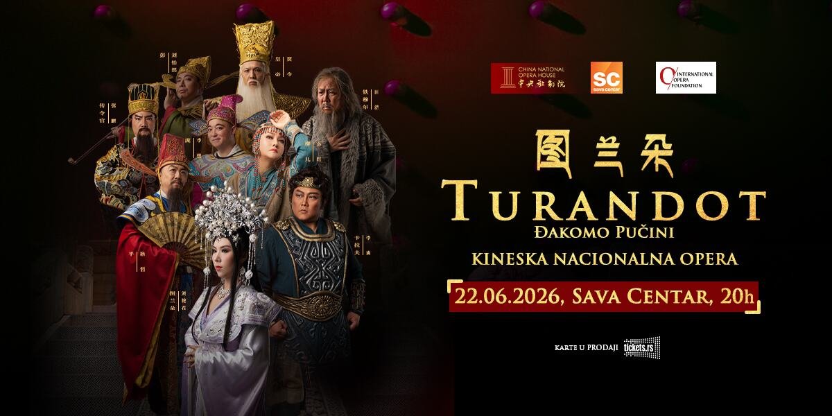 Kineska nacionalna opera sa delom “Turandot” u Beogradu 22. juna 2026.