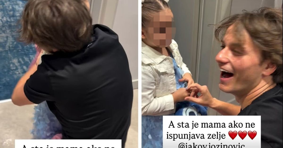 Ćerka Marije Mikić upoznala Jakova Jozinovića: Mama joj ispunila najveću želju, ovako je devojčica reagovala