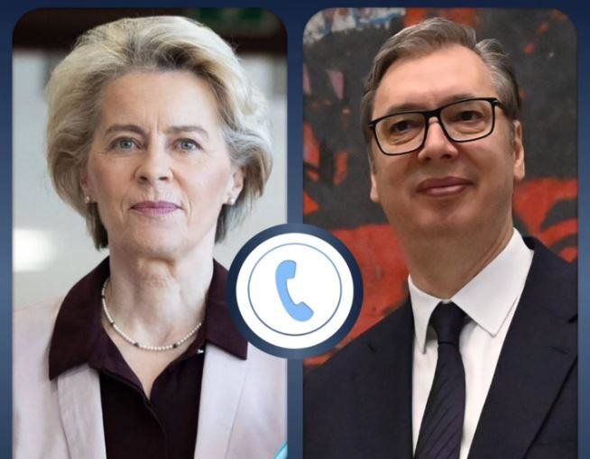 PREDSEDNIK VUČIĆ RAZGOVARAO SA URSULOM FON DER LAJEN: "Vrlo dobar i otvoren razgovor o nastavku reformskog procesa u Srbiji..." (FOTO)
