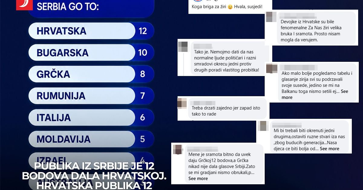 "Koga briga za žiri, hvala susedi" Iz Hrvatske stiže poruka oduševljenja: Zbog glasova naše publike gore mreže