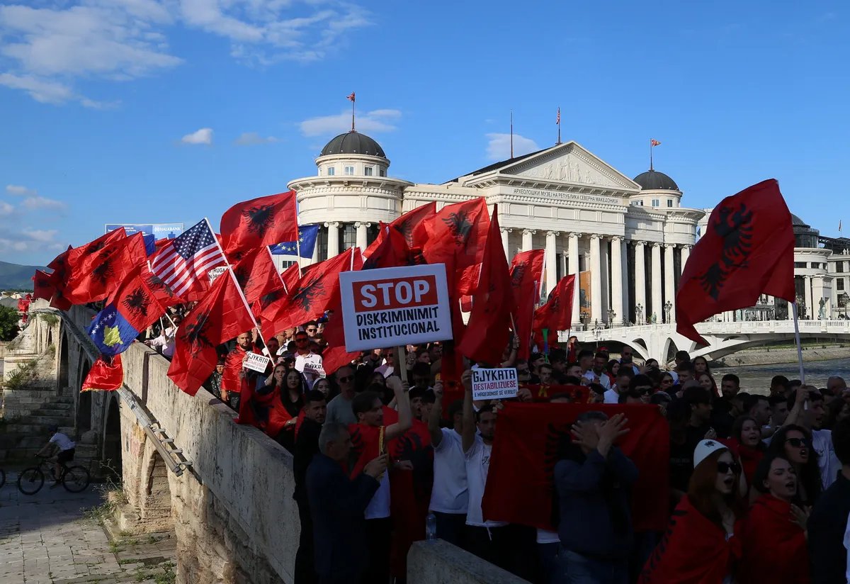 Studenti Albanci protestovali u Skoplju tražeći polaganje pravosudnog ispita na albanskom