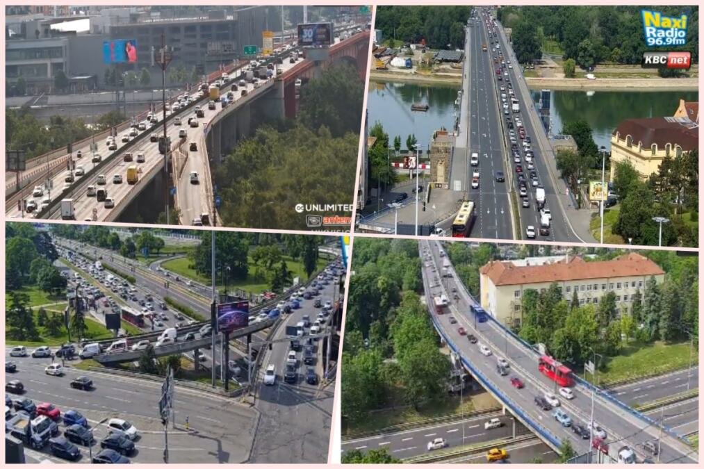 DUGE KOLONE NA BRANKOVOM, GOMILA SE I NA PLAVOM MOSTU: A u samom centru Beograda prizor za nevericu (FOTO)