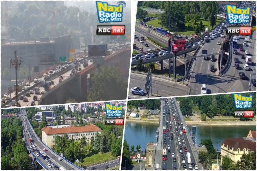AUTOKOMANDA JUTROS NAJOPTEREĆENIJA, DUGE KOLONE: Na Gazeli, Brankovom i Plavom mostu sve teče (FOTO)