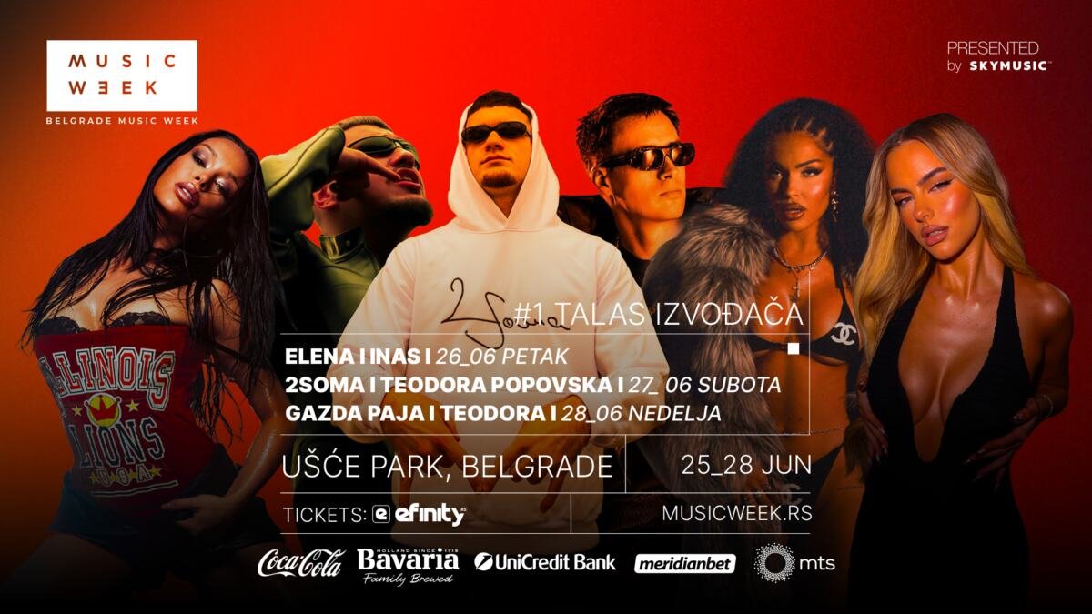 MW26 LUDILO POČINJE! Teodora, Inas, Elena, Gazda Paja, 2Soma & Popovska na Ušću: Spremite se za NAJVEĆI LETNJI SPEKTAKL na Balkanu - EARLY BIRD ULAZNICE U PRODA