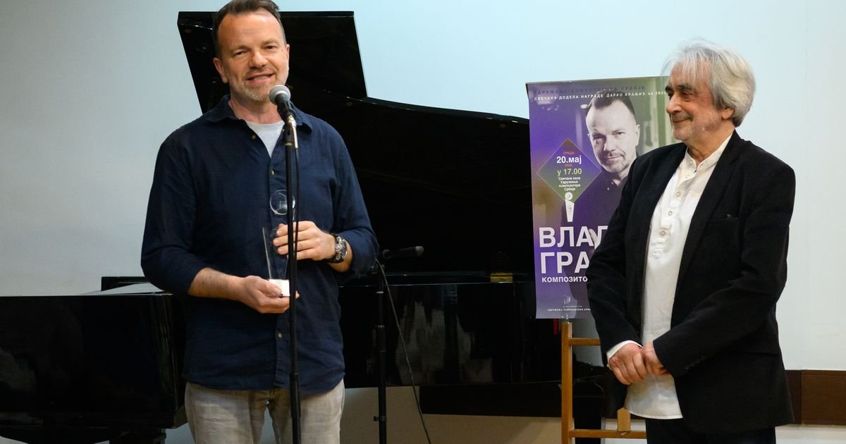 Kompozitoru Vladimiru Graiću uručena nagrada Darko Kraljić Udruženja kompozitora Srbije