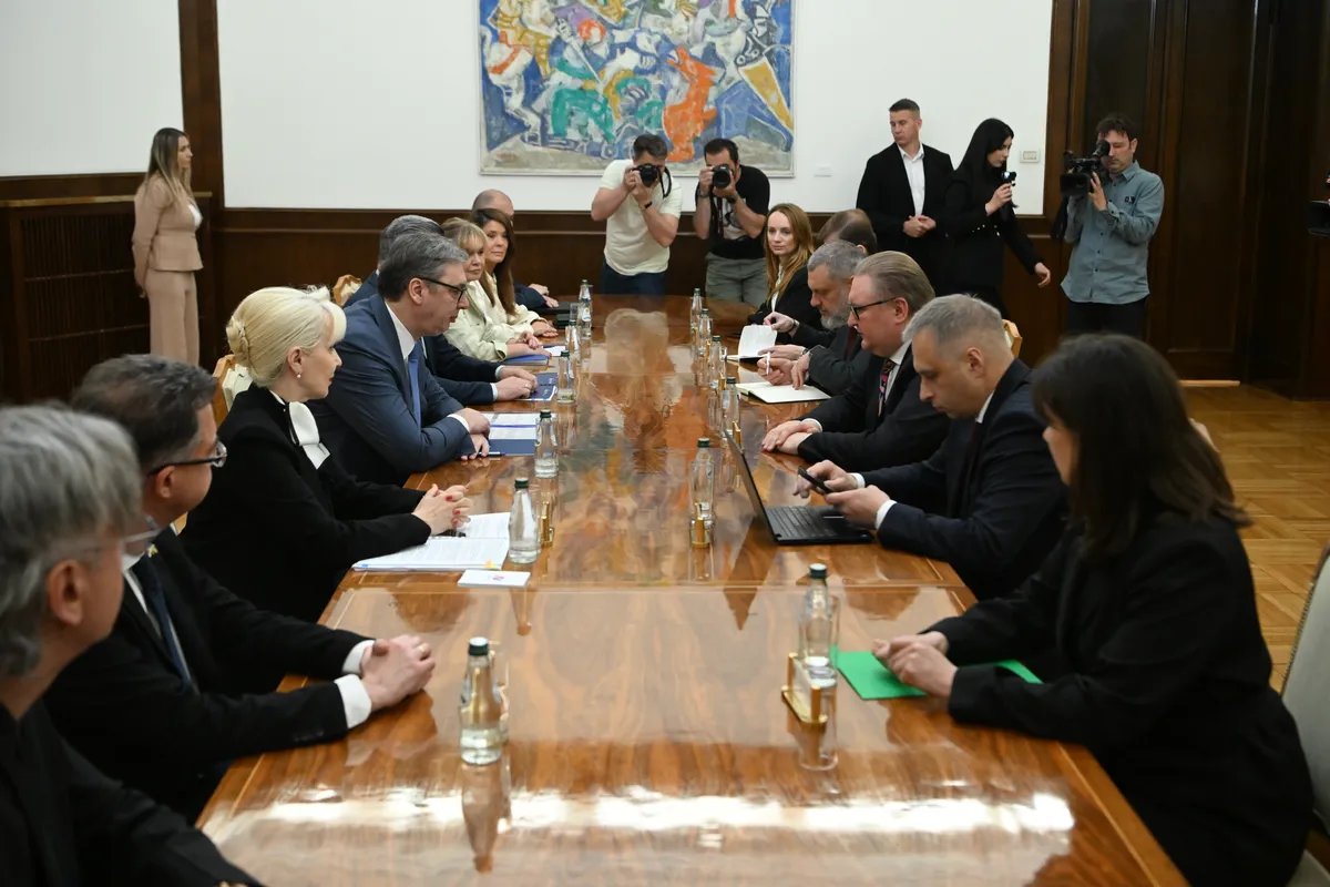 Vucic meets with Ukrainian deputy PM, focus on strengthening economic cooperation