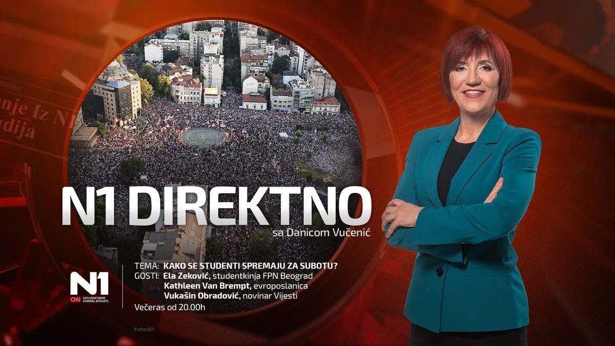 N1 Direktno, večeras od 20h: Kako se studenti spremaju za subotu?