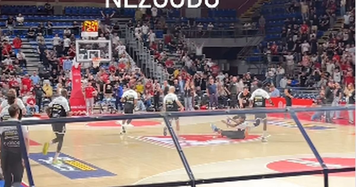 Sterling Braun pao pred utakmicu sa Zvezdom