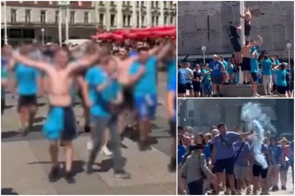 SKANDALOZNO! HRVATSKI MATURANTI DIVLJALI U CENTRU ZAGREBA! Jeziva scena na Trgu bana Jelačića, skandirali: "Ajmo, ajmo, ustaše" (FOTO/VIDEO)