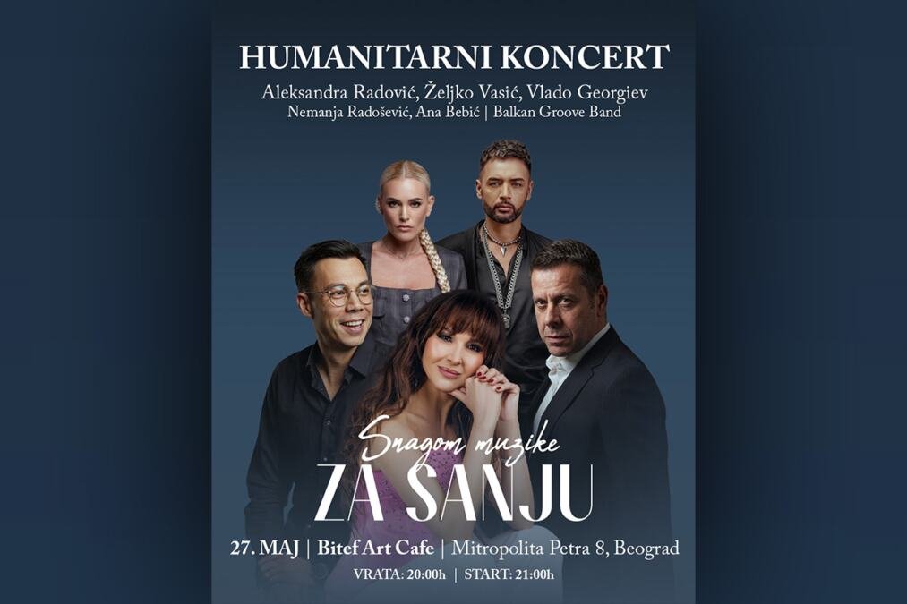 Aleksandra Radović, Vlado Georgiev, Željko Vasić i Ana Bebić na velikom humanitarnom koncertu: Snagom muzike za Sanju