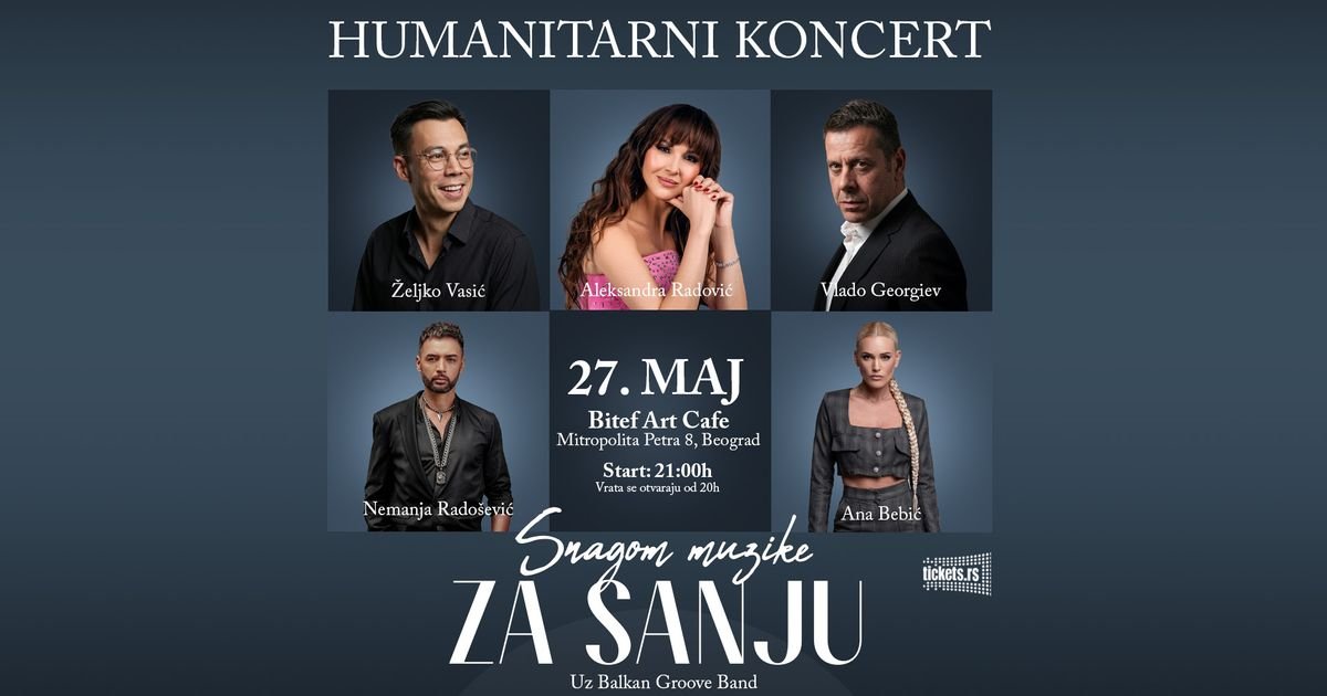 Aleksandra Radović, Vlado Georgiev, Željko Vasić i Ana Bebić na humanitarnom koncertu: Snagom muzike za Sanju
