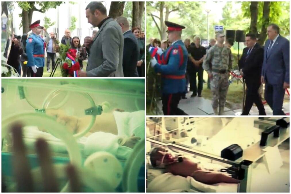 SEĆANJE NA STRADANJE 12 BANJALUČKIH BEBA Venci i cveće položeni na spomen-obeležje "Život" u centru prestonice Republike Srpske (FOTO)