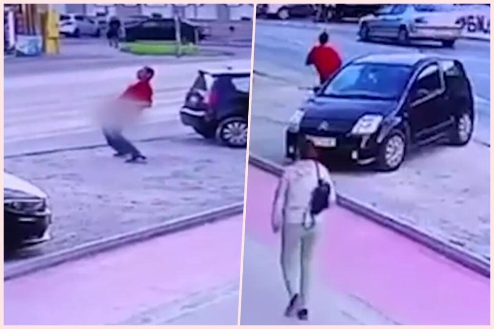 SKANDALOZNA SCENA U NOVOM SADU: Blokader stao nasred ulice, izvadio polni organ i hvatao se za međunožje (VIDEO)