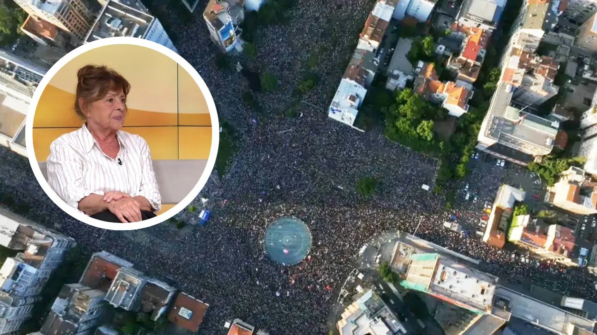 Profesorka Đorđević: Skup na Slaviji pokazuje da nismo zaspali i da neće doći do pada tenzije