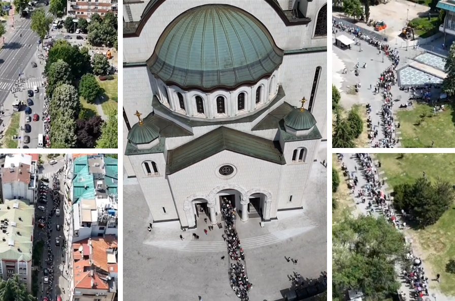 Hiljade vernika po nekoliko sati čeka na poklonjenje Pojasu Presvete Bogorodice