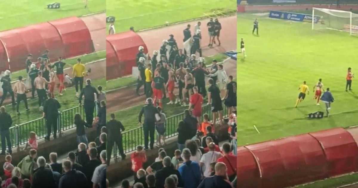Nezapamćene scene! Fudbaleri Radničkog se tukli sa svojim navijačima, jurili Đavole po terenu da ih biju!