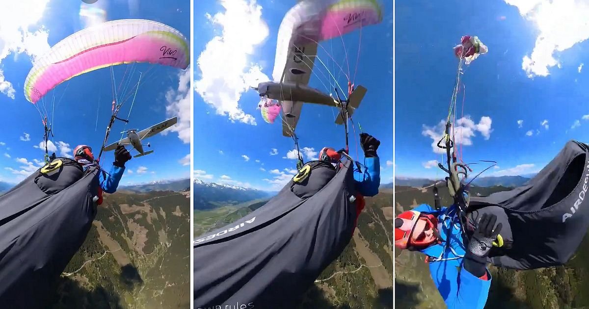VIDEO: Avion pocepao paraglajder, pilotkinja se dva minuta borila za život