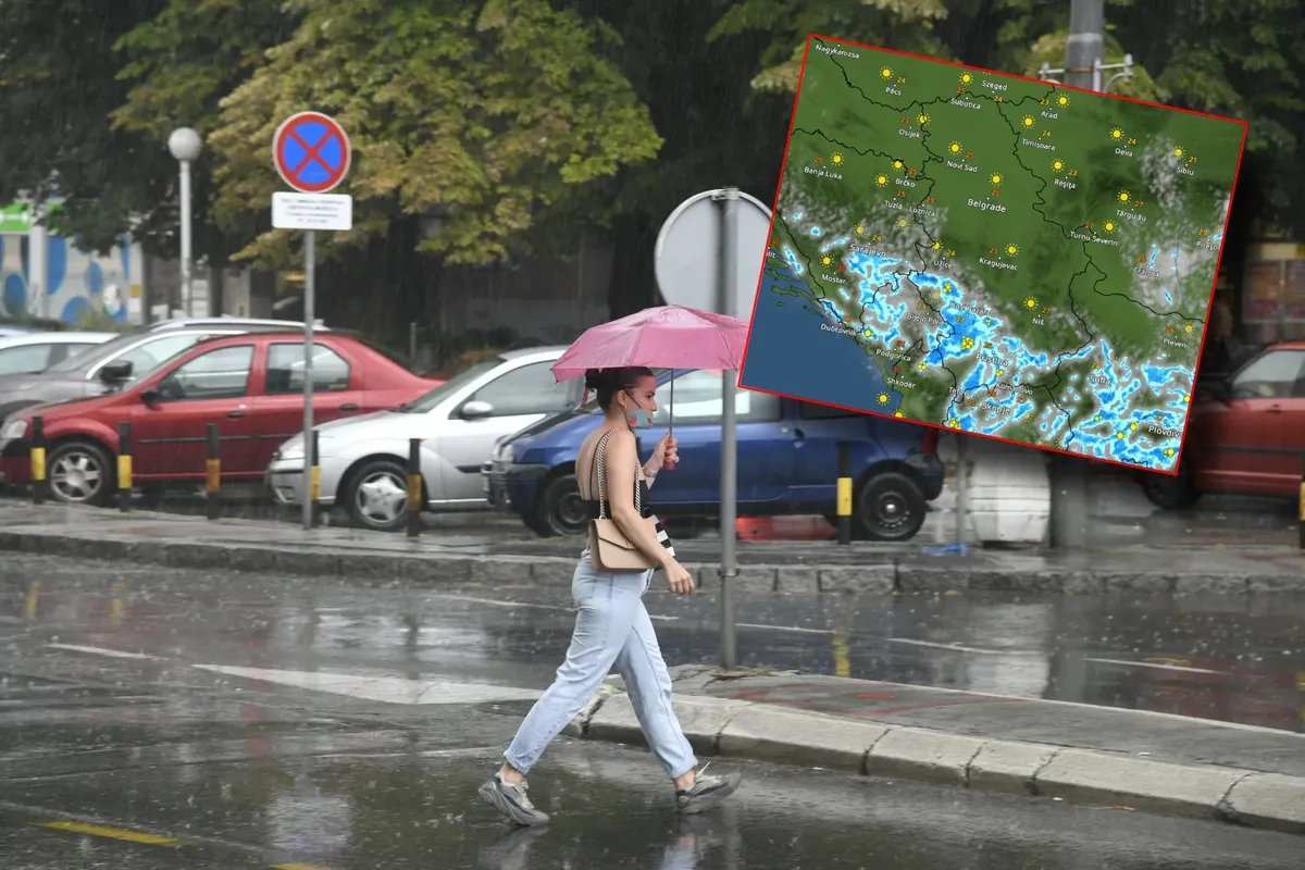 U Sloveniji i Hrvatskoj najavljeno olujno nevreme i pad temperature za 10 stepeni: Snimak radara pokazuje gde će pasti kiša u Srbiji i kakvo nas vreme očekuje