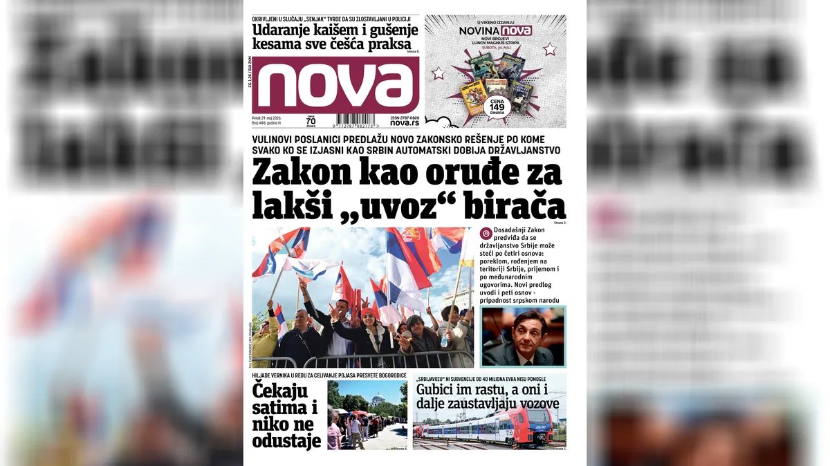 "Nova" piše: Da li posle Mrdićevih i Petrašinovićevih slede i Vulinovi zakoni?