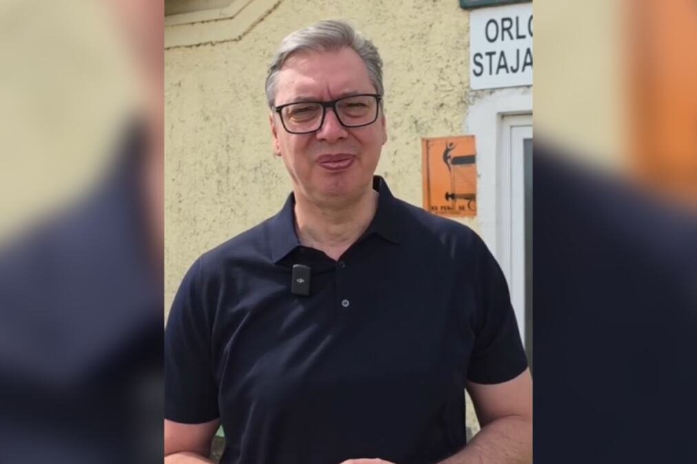 "DELA UVEK GOVORE VIŠE OD REČI!" Vučić u Orlovatu: Obećavam da ćemo u narednim mesecima rekonstruisati i ovu i mnoge druge železnicke stanice (VIDEO)