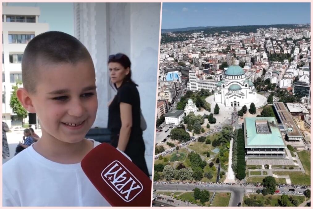 "Da dobijem brata ili ...": Dok hiljade ljudi čekaju satima u redu, dečak pred pojas Bogorodice stao s jednom željom