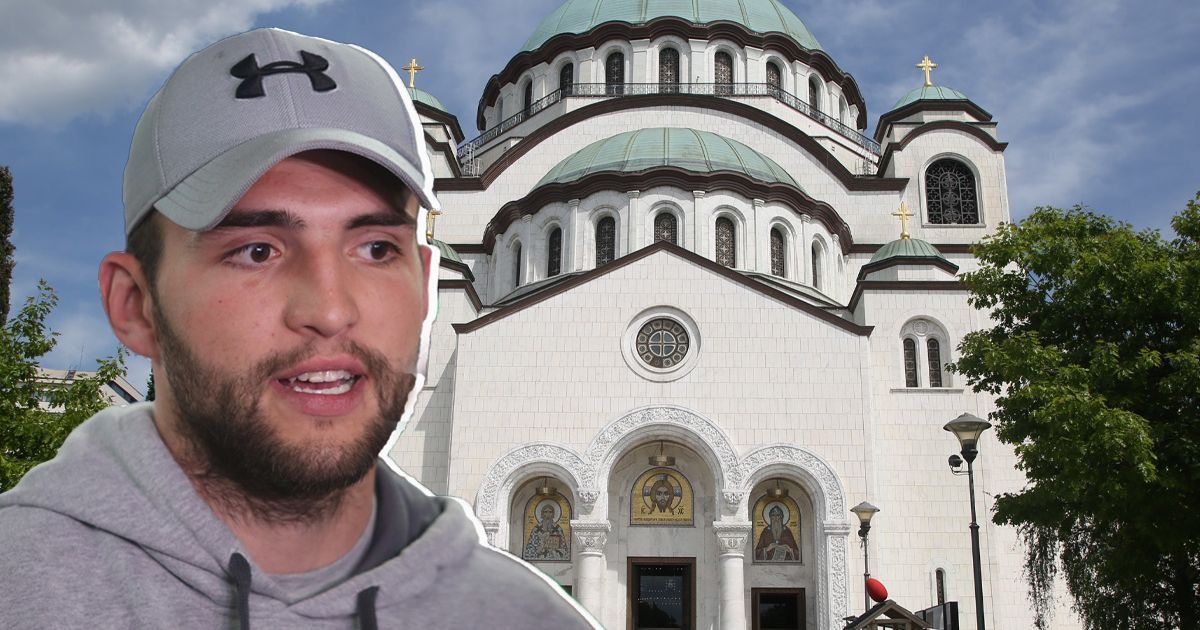 Veljko Ražnatović među hiljadama vernika ispred Hrama: Satima čekao strpljivo da se pokloni svetinji