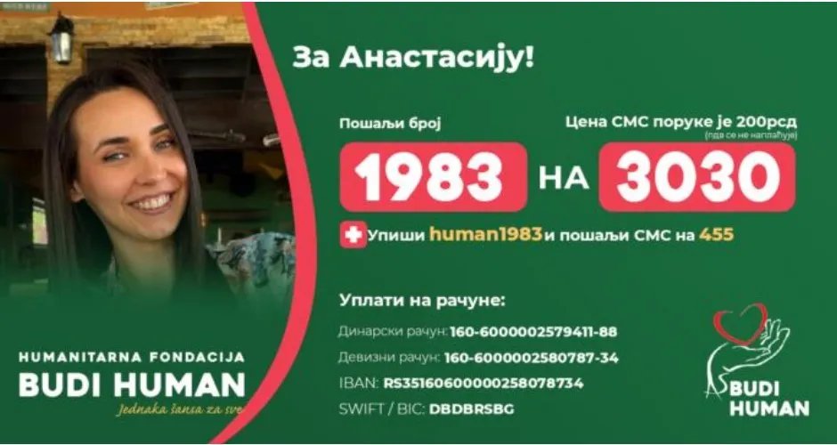 Anastasija već šest meseci vodi tešku borbu za život nakon stravične saobraćajne nesreće: Porodici hitno potrebno 400.000 evra za nastavak lečenja