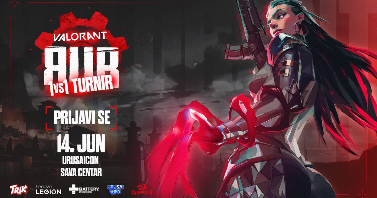 Prijavi se za VALORANT 1v1 turnir na Urusai Conu 14.06!
