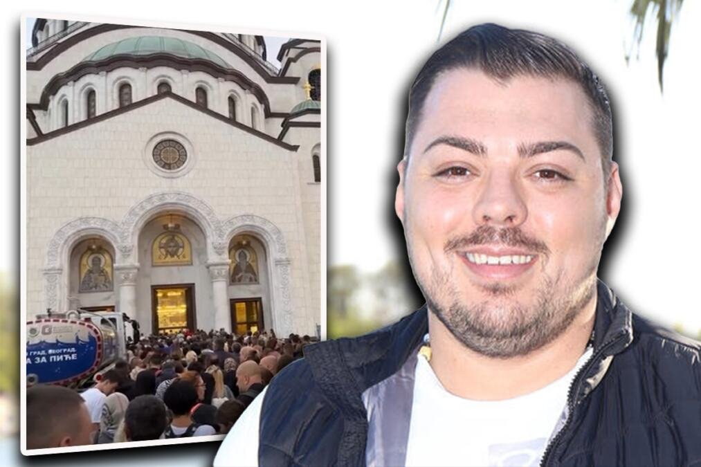 "HVALA TI BOŽE!" Sloba Vasić izašao iz "Laze Lazarević" i otišao u Hram da se pokloni Pojasu Presvete Bogorodice (FOTO)
