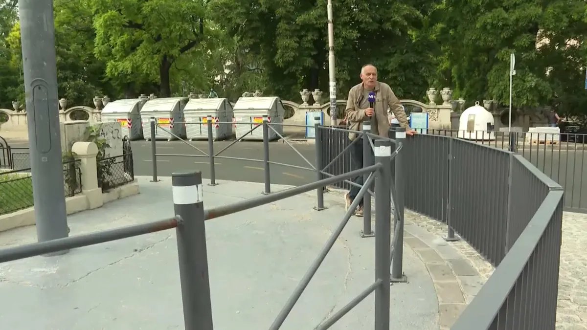 Duple ograde na Studentskom trgu - nije jasno šta se ograđuje (VIDEO)