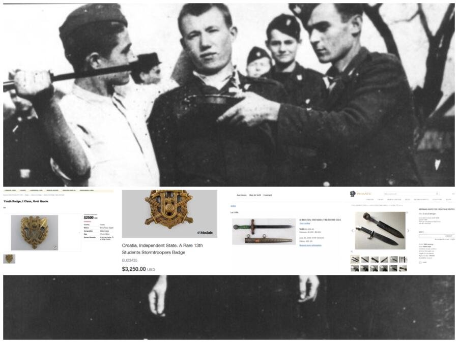 Skandal u srcu Evrope: Cveta mračno tržište relikvija NDH - ustaške kame, Pavelićevo ordenje i suveniri genocida na aukcijama (Foto)