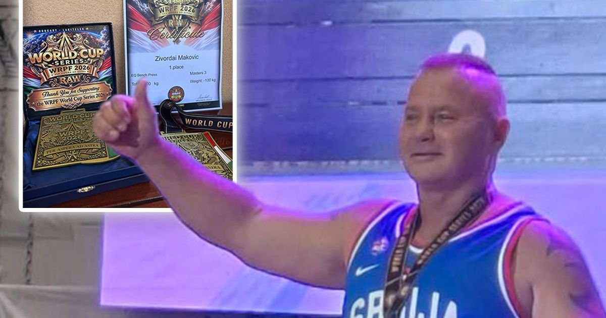 FESTIVAL SNAGE! Živorad Marković osvojio zlato za Srbiju u pauerliftingu na Svetskom kupu u Mađarskoj