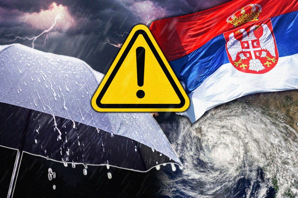 SPREMITE SE, RHMZ UPALIO NARANDŽASTI METEO ALARM! STIŽE JAKO NEVREME I GRAD: Ovi delovi Srbije biće na najjačem udaru! Evo kad kreće haos i šta čeka Beograd