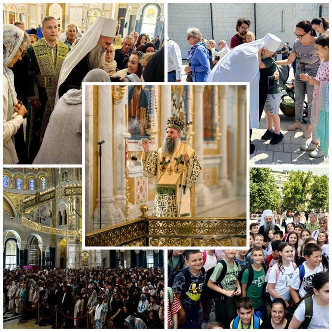 "Mnogi nas kleveću iz neznanja, ali mi se molimo i za njih": Snažna beseda patrijarha Porfirija pred pojasom Presvete Bogorodice