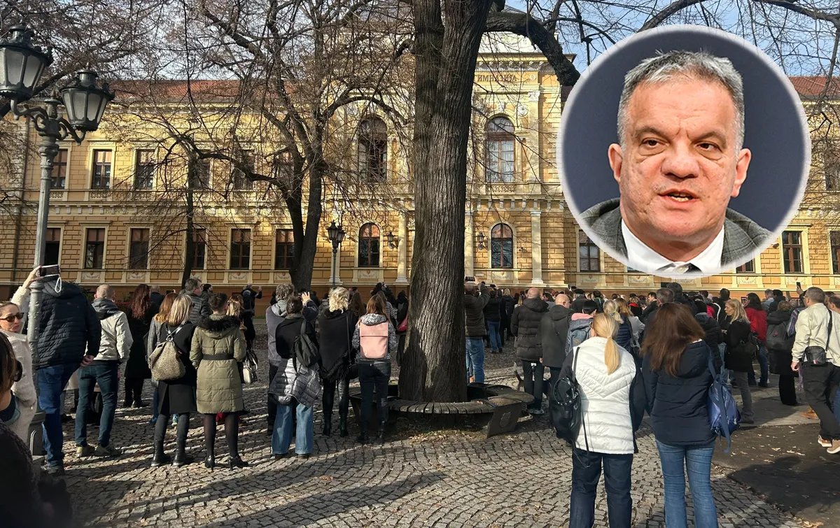 Roditelji i nastavnici Jovine gimnazije se neće pomeriti iz Nemanjine dok ih ne primi Dejan Vuk Stanković: Svaki prosvetni radnik da bude ispred Ministarstva