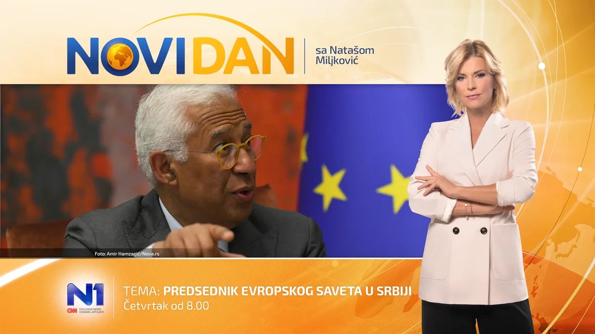 Gledajte UŽIVO Novi dan: Predsednik Evropskog saveta u Srbiji