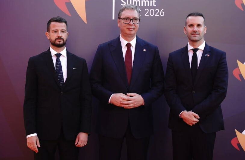 SA DOMAĆINIMA OVOGODIŠNJEG SAMITA EU - ZAPADNI BALKAN U TIVTU: Predsednik Vučić objavio sliku sa Jakovom Milatovićem i Milojkom Spajićem