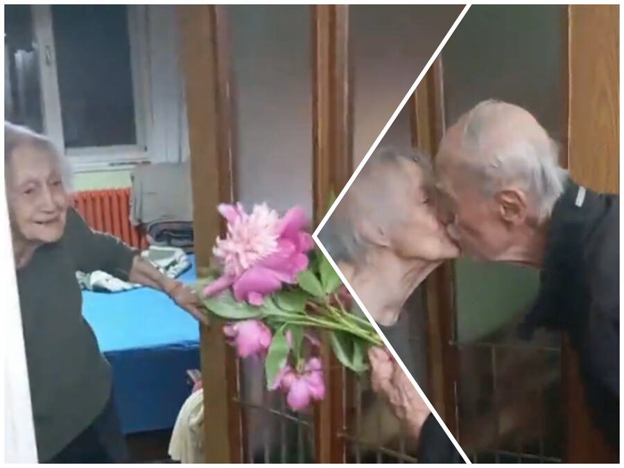 Godine im usporile korake, ali ljubav ne stari! Deka doneo baki cveće, a reči koje mu je izustila dok jedva stoji - kidaju dušu! VIDEO