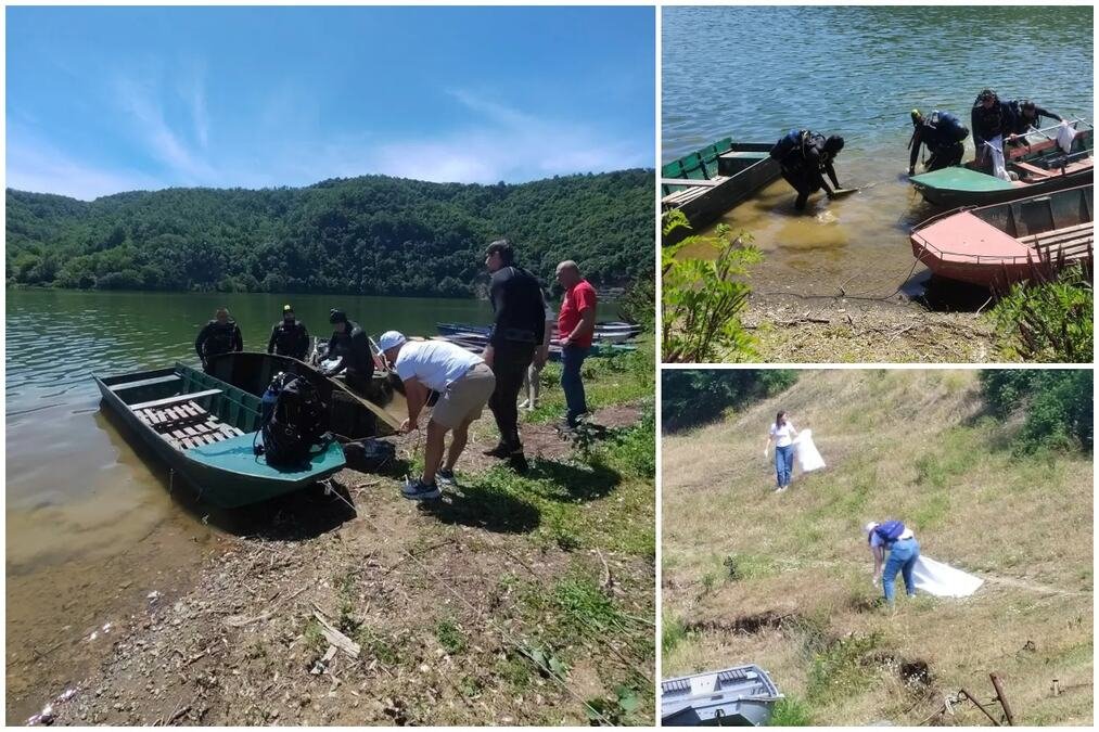 USPEŠNO REALIZOVANA EKO-AKCIJA NA JEZERU ĆELIJE: Veliki poduhvat JKP Vodovod Kruševac i drugih učesnika