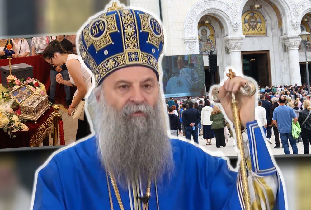 Ispraćaj svetinje iz Hrama Svetog Save! Patrijarh Porfirije u svojoj besedi poručio: Blagoslov koji nam je taj pojas doneo ne odlazi od nas (FOTO)