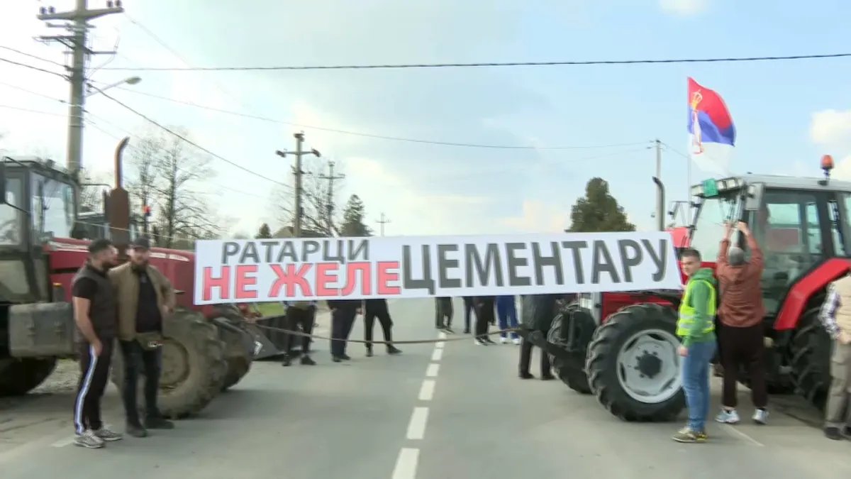 Stanovnici sela Ratari kod Obrenovca najavili za sutra protest zbog planirane izgradnje cementare