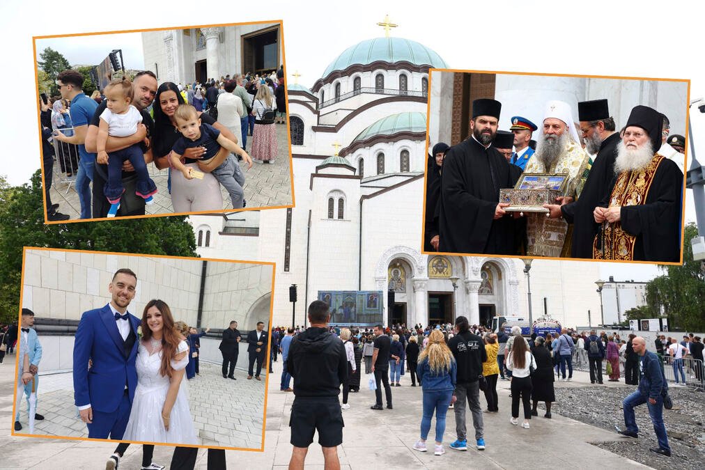 "Bog je tako hteo, sveta ruka je bila iznad nas": Skoro milion ljudi ispratilo svetinju, a onda scena za pamćenje! Dvoje mladih se venčalo ispod Časnog pojasa!
